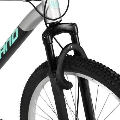 HILAND 26 27.5 Inch Men Student Aluminum Alloy Mountain Bike, 18 Speed Bike With Front And Rear Disc Brakes, Suspension Fork