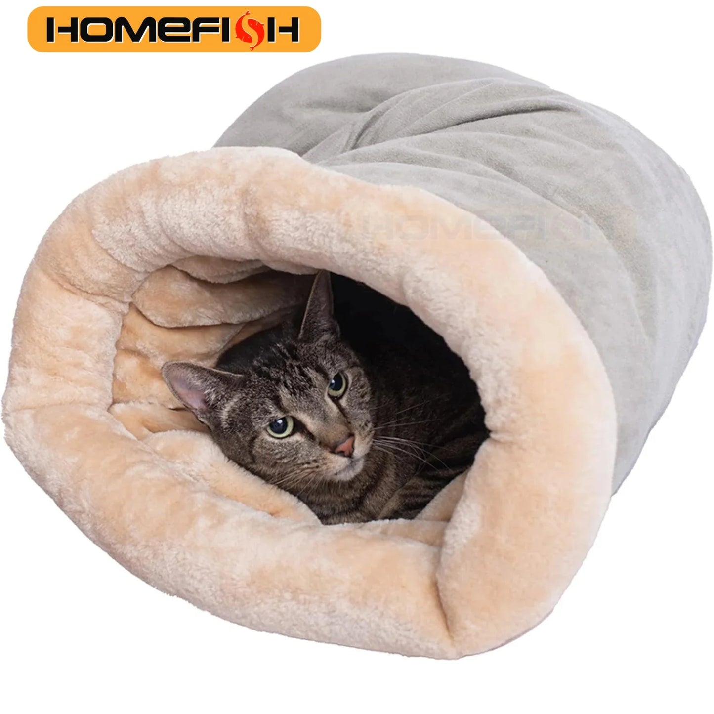 Autumn and Winter Cat Sleeping Bag Semi-enclosed Cat Nest Warm Small and Medium-sized Pet Nest Can Be Disassembled and Washed