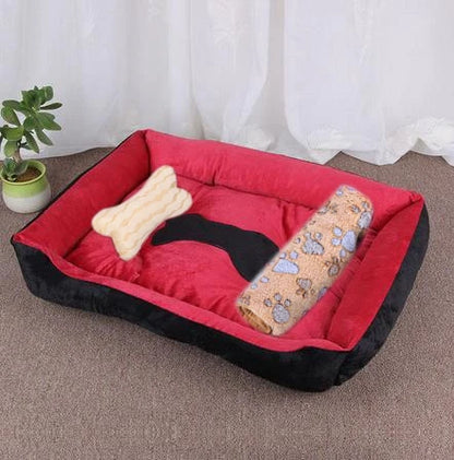 Pet Large Dog Bed Warm House Candy-colored Square Nest Pet Kennel For Small Medium Large Dogs Cat Puppy Plus Size Dog Baskets
