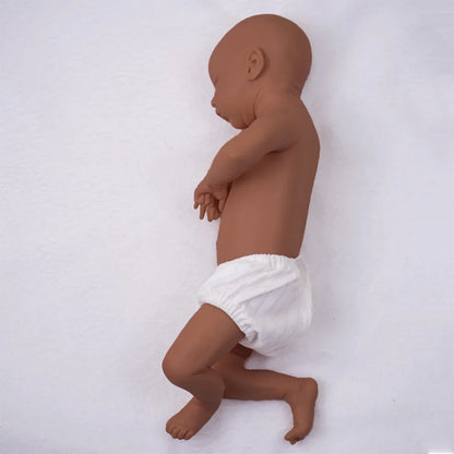 18.11 inch 2.8kg full body soft silicone baby girl reincarnation doll with real touch and mouth opening capability