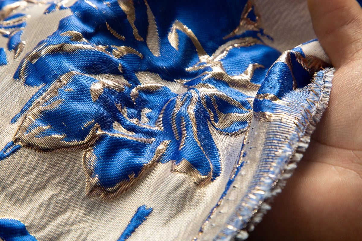 SJD LACA African Brocade Lace Fabrics 2025 High Quality Tulle Damask Nigerian Jacquard French Lace For Sewing Women Dresses 3830