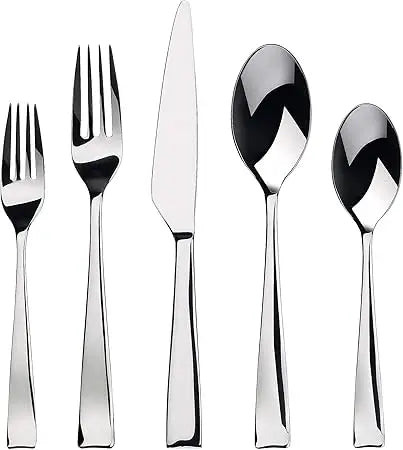 20-Piece Stainless Steel Flatware Set, Polished Silverware Collection for 4, Kitchen Dining Cutlery
