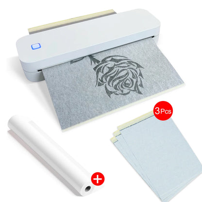 Marklife Portable A4 Thermal Printer Inkless Photo PDF Document Printer Memo Note Tattoo Print Bluetooth Tattoo Stencil Printer