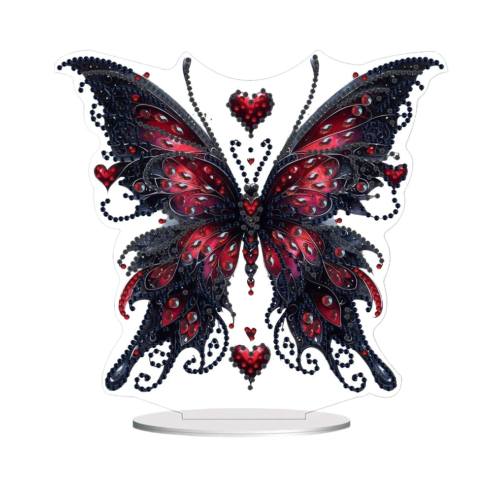 2D Flat Halloween DIY Desktop Diamond Art Kits Single Drill Diamond Painting Desktop Ornaments Kit for Home Office Desktop Decor