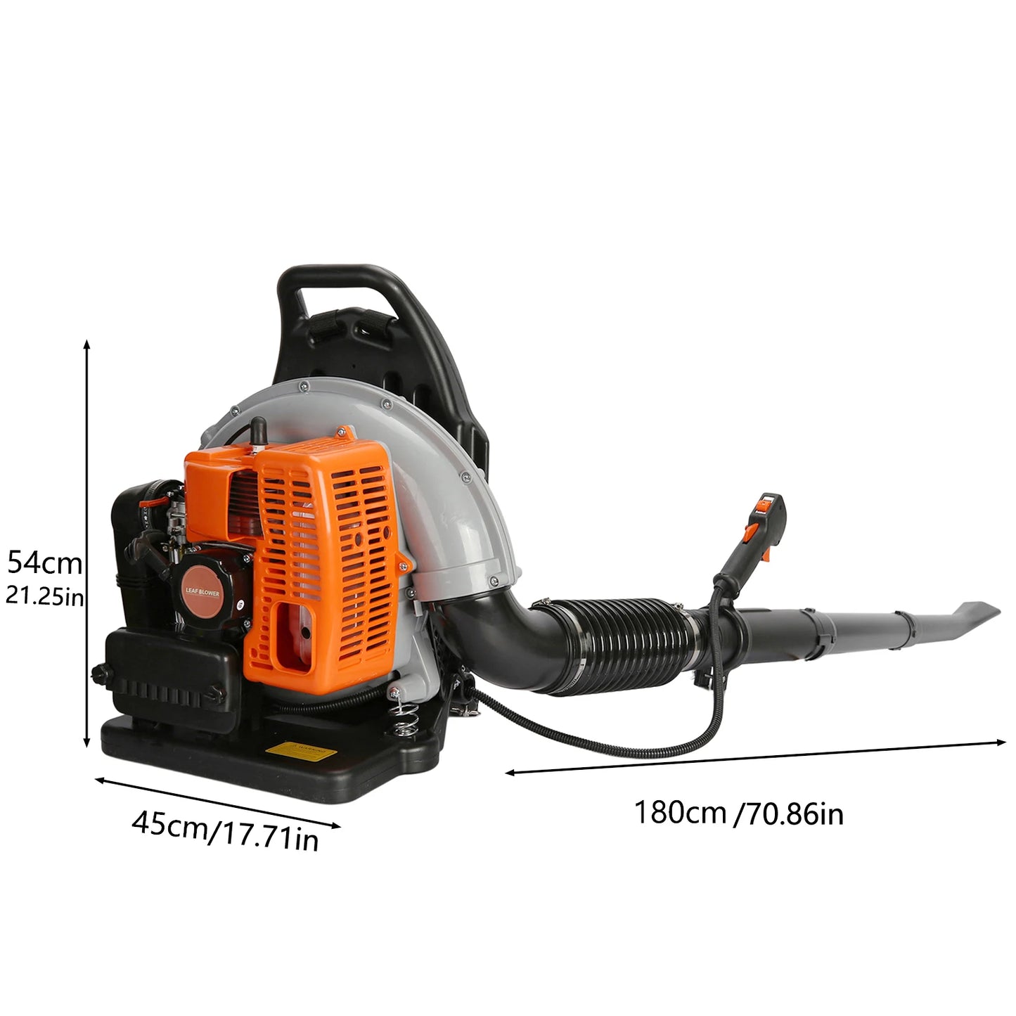 Gas Powered Leaf Blower 2-Stroke Engine Air Volume Handheld Blower Powerful Wind Snow Blower for Lawn Garden