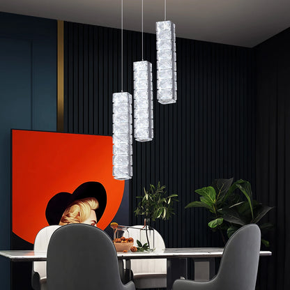 VETRULUS Nordic K9 Crystal Ceiling Lamp Indoor Led Chandelier Living Room Kitchen Lighting Fixtures Bar Modern Luxury Home Decor
