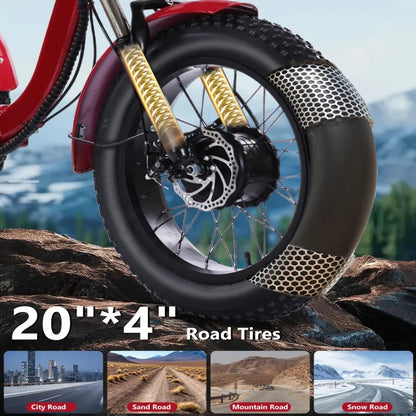 48V500WElectric Tricycle for Adults Brushless Motor Folding Trike Ebike Folding E-Tricycle with Large Basket and Lithium Battery