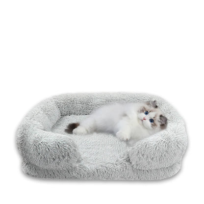 Thickened orthopedic dog bed for large dogs - egg sponge, easy to remove and wash plush cover, durable pet furniture,