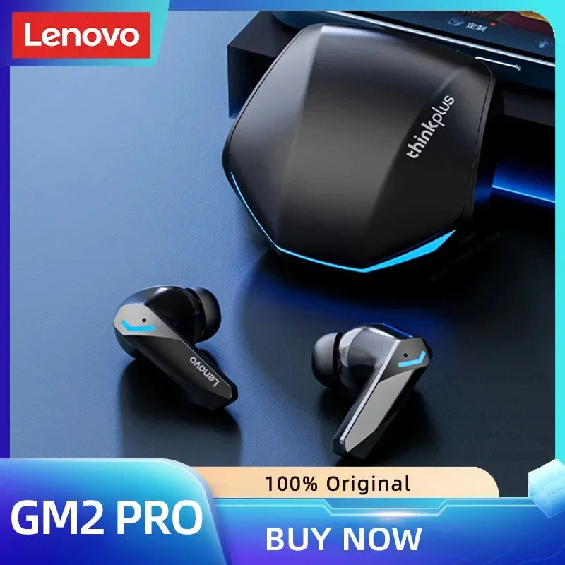 Ship From US Lenovo GM2 Pro Bluetooth Earphones Gaming Headset Low Latency Music Dual Mode Headphones with Mic HD Call Earbuds