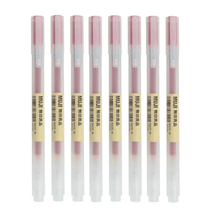 6/8Pcs/Set MUJIs Gel Pen Black/Red/Blue 0.38/0.5mm Ink Japan Color Pen Office School Ballpoint Pen Japanese Kawaii Stationery