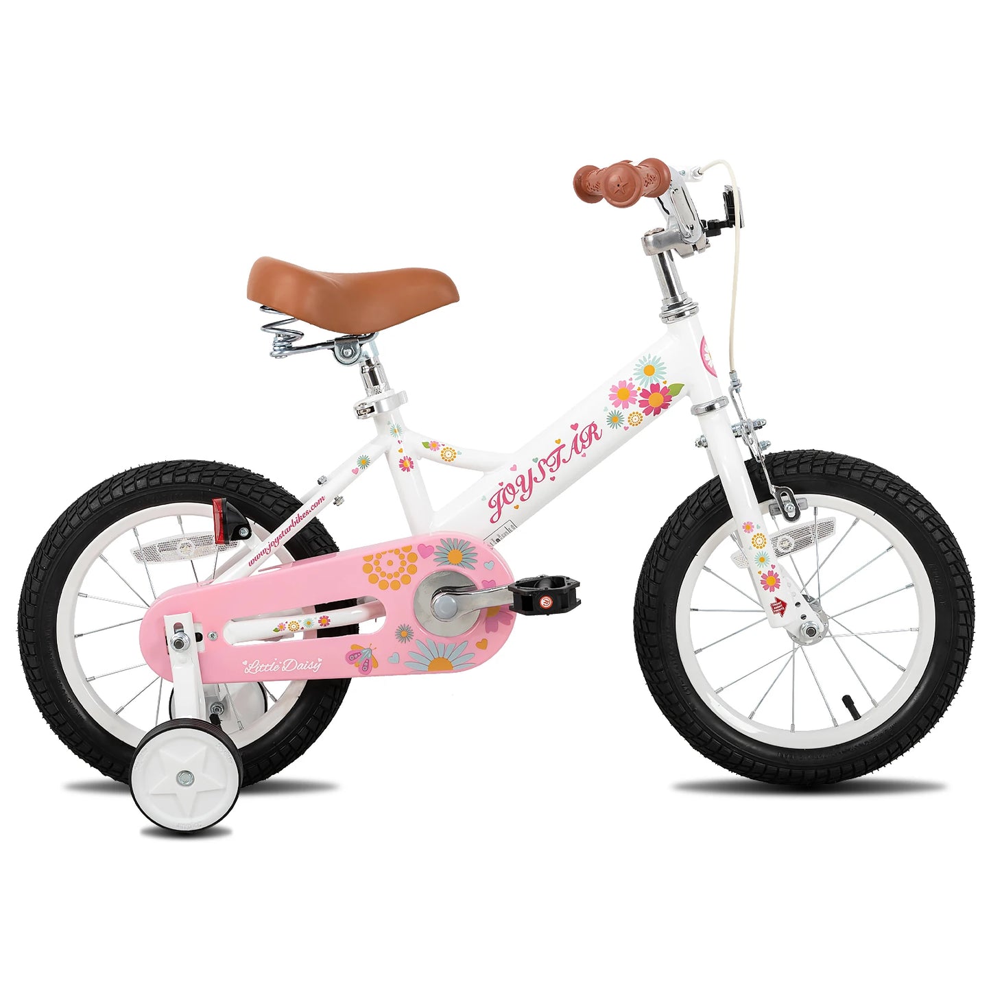 JOYSTAR Kids Bike for Ages 2-7 Years kids, 12 14 16 Inch Girls Bikes with Doll Seat & Streamers, Boys Bike with Flag & Plate