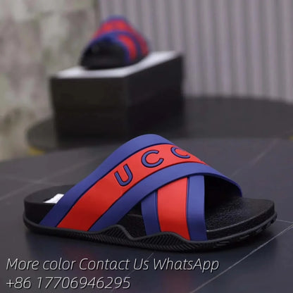 Designer Sandal Women Men Rubber Leather Slide Sandal Dress Shoe Wedges Sandal Beach Slippers Luxury Summer Platform