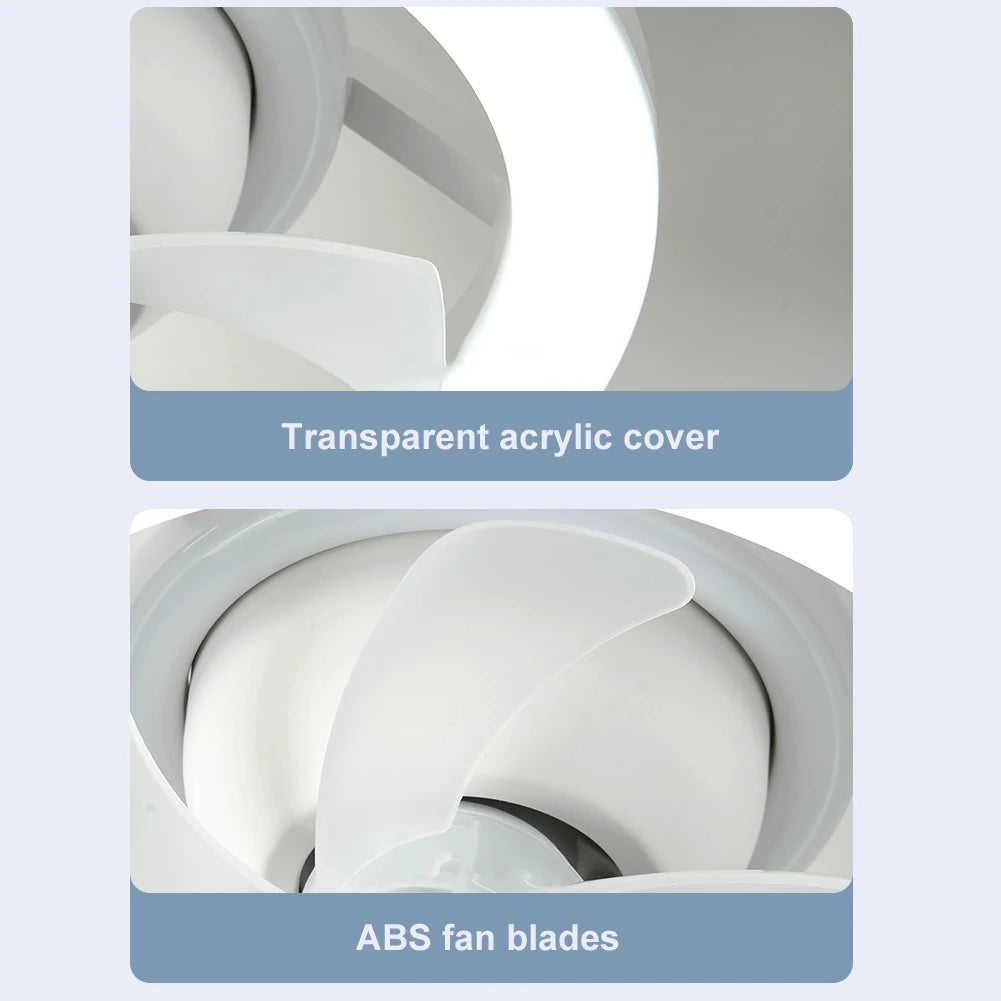 Modern Ceiling Fan with LED Light Remote Control Silent Ceiling Fan for Bedroom Living Room Kitchen