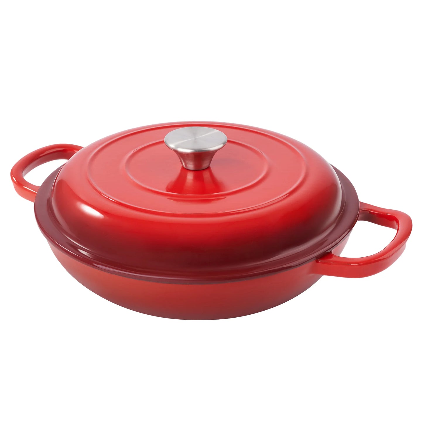 3 QT Enamel Light Cast Iron Dutch Oven, Double Handle Dutch Pot Cooking, Stew, Heavy Duty And Non-Stick, Oven Safety Up To 500°F