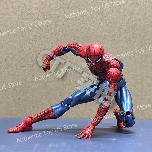 Original Ct Toys Spiderman Mafex 075 The Amazing Spider-Man Comic Ver Anime Action Figure Model Gifts Toys