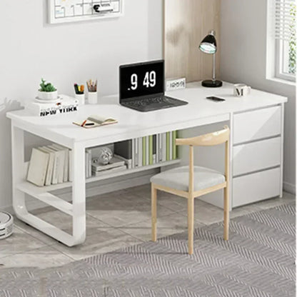 Drawers Study Office Desk Bedroom Student Setup Organizers European Computer Desk Floor Legs Mesa De Computador Modern Furniture