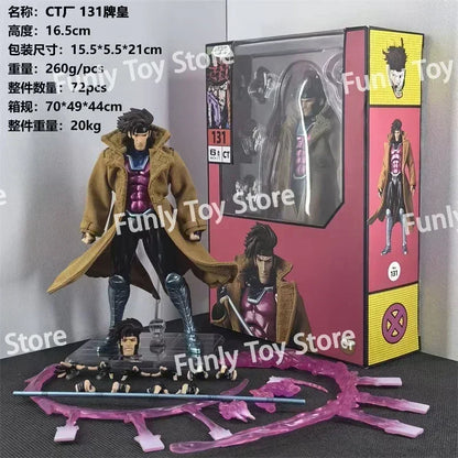 In Stock Ct Toys Gambit Figure Mafex 131 X-Men Wolverine Shf Anime Action Figure Figurine Statue Model Customized Gifts Kids Toy
