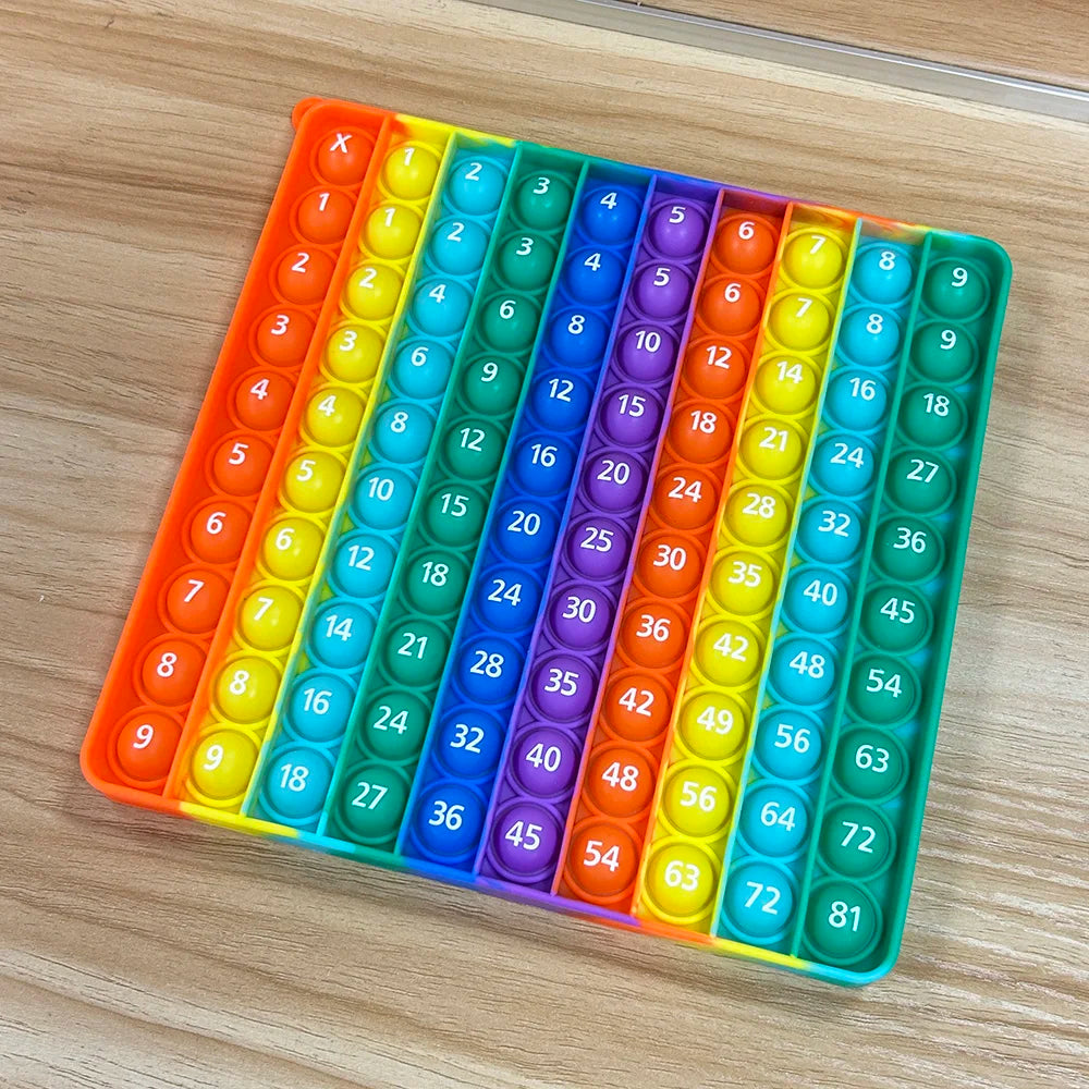9x9 Multiplication Games Board Math Practice Activity Fidget Toys, Times Table Numbers Learning Toys Educational Stationery Kids