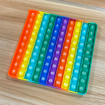 9x9 Multiplication Games Board Math Practice Activity Fidget Toys, Times Table Numbers Learning Toys Educational Stationery Kids