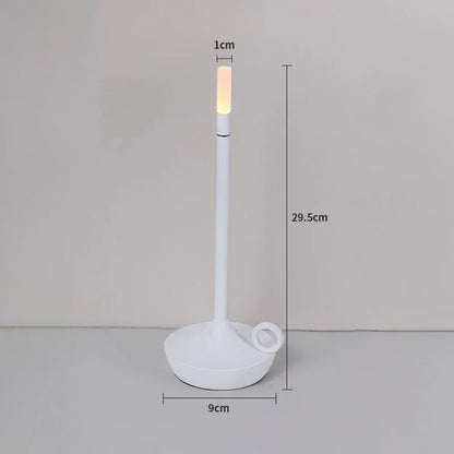 Candlelight Table Lamp LED Candle Charging Restaurant Bar Lamp Desktop Decoration Atmosphere Touch Night Light Led Desk Lamps