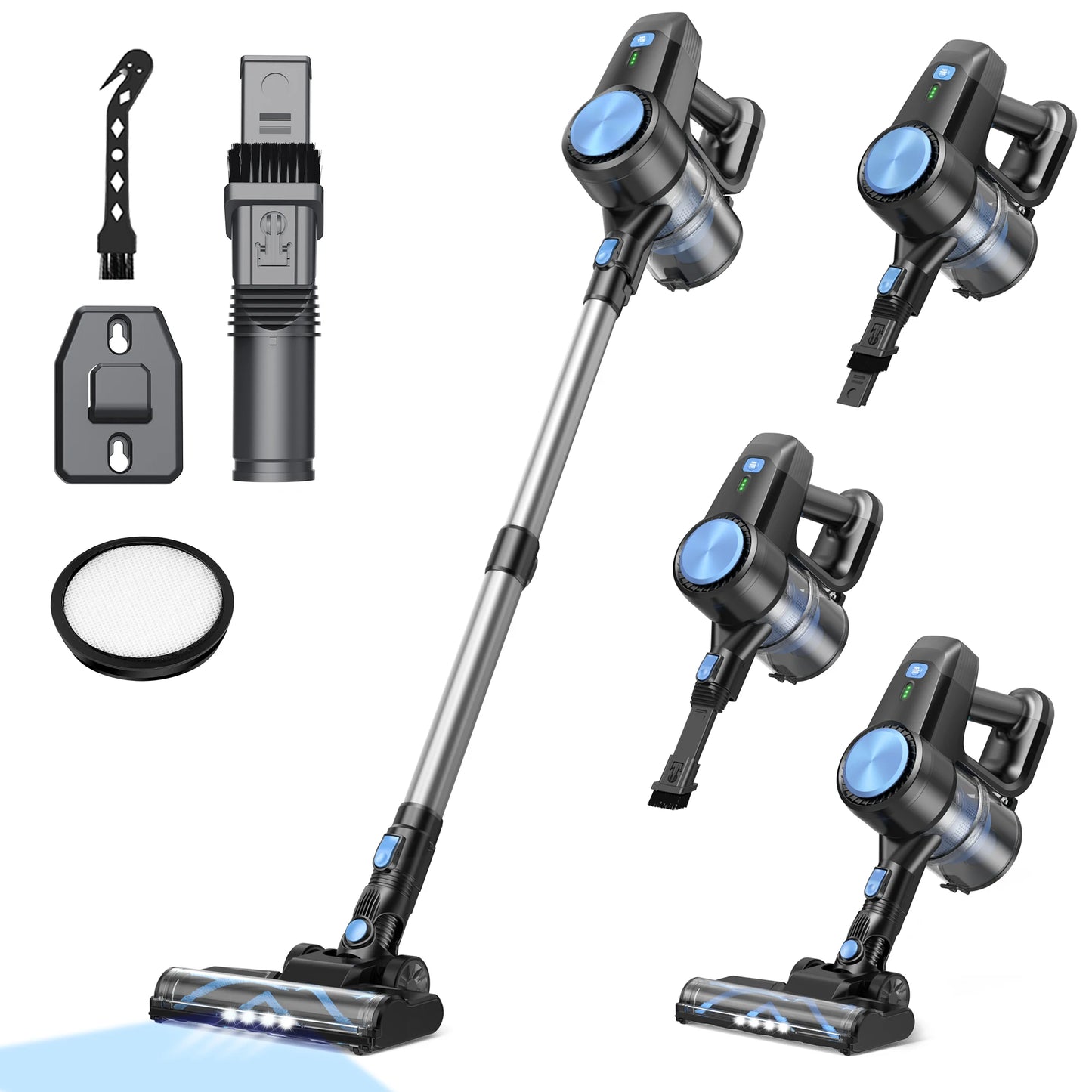 INSE N3T Cordless Vacuum Cleaner 20Kpa 6 in 1 Lightweight Stick Vacuum Up to 40mins Runtime for Home Carpet Pets Hair Hard Floor