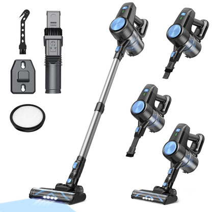 INSE N3T Cordless Vacuum Cleaner 20Kpa 6 in 1 Lightweight Stick Vacuum Up to 40mins Runtime for Home Carpet Pets Hair Hard Floor