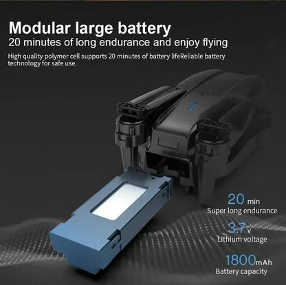 New E99Pro RC Drone 4K Professinal With Wide Angle Dual HD Camera Foldable RC Helicopter 5G WIFI FPV Height Hold Apron Sell