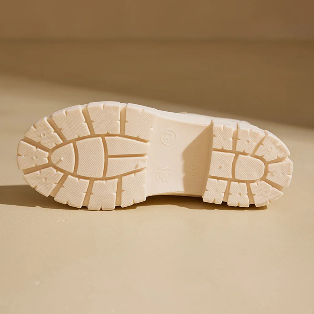 Women's Rain Boots with Plush Lining  Rainboots Anti-Slipping Garden Shoes Wellington Boots Outdoor Work Shoes