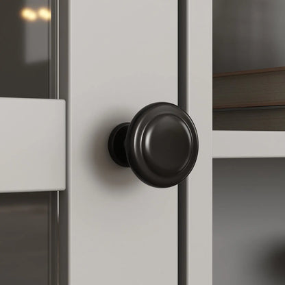 FUFU&GAGA Modern TV Stand for up to 66" TVs, 4-Piece Wall Unit with Bookshelves, Glass Doors & Open Shelves, for Living Room