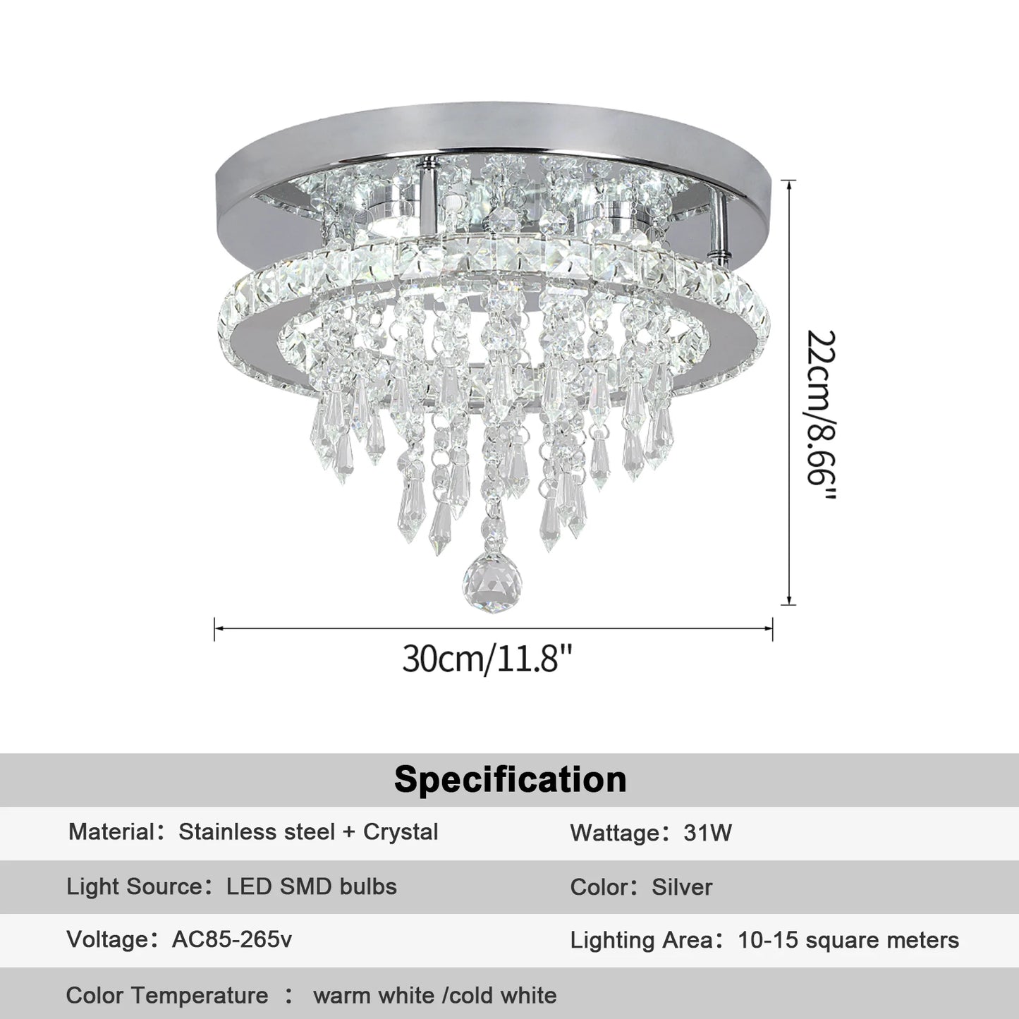 Modern Luxury Crystal Ceiling Lamps With Remote Control Ceiling Chandeliers Home Dimmable Pendant Lights Fixtures for Bedroom Li