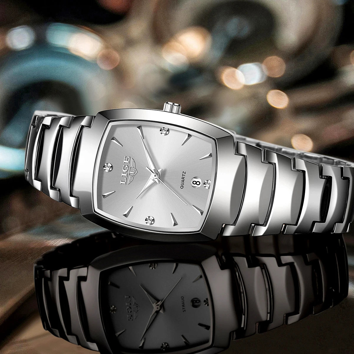 LIGE New Ladies Waterproof Watch Luxury Stainless Steel Women Watches Creative Fashion Original Elegant Quartz Wristwatch Gift