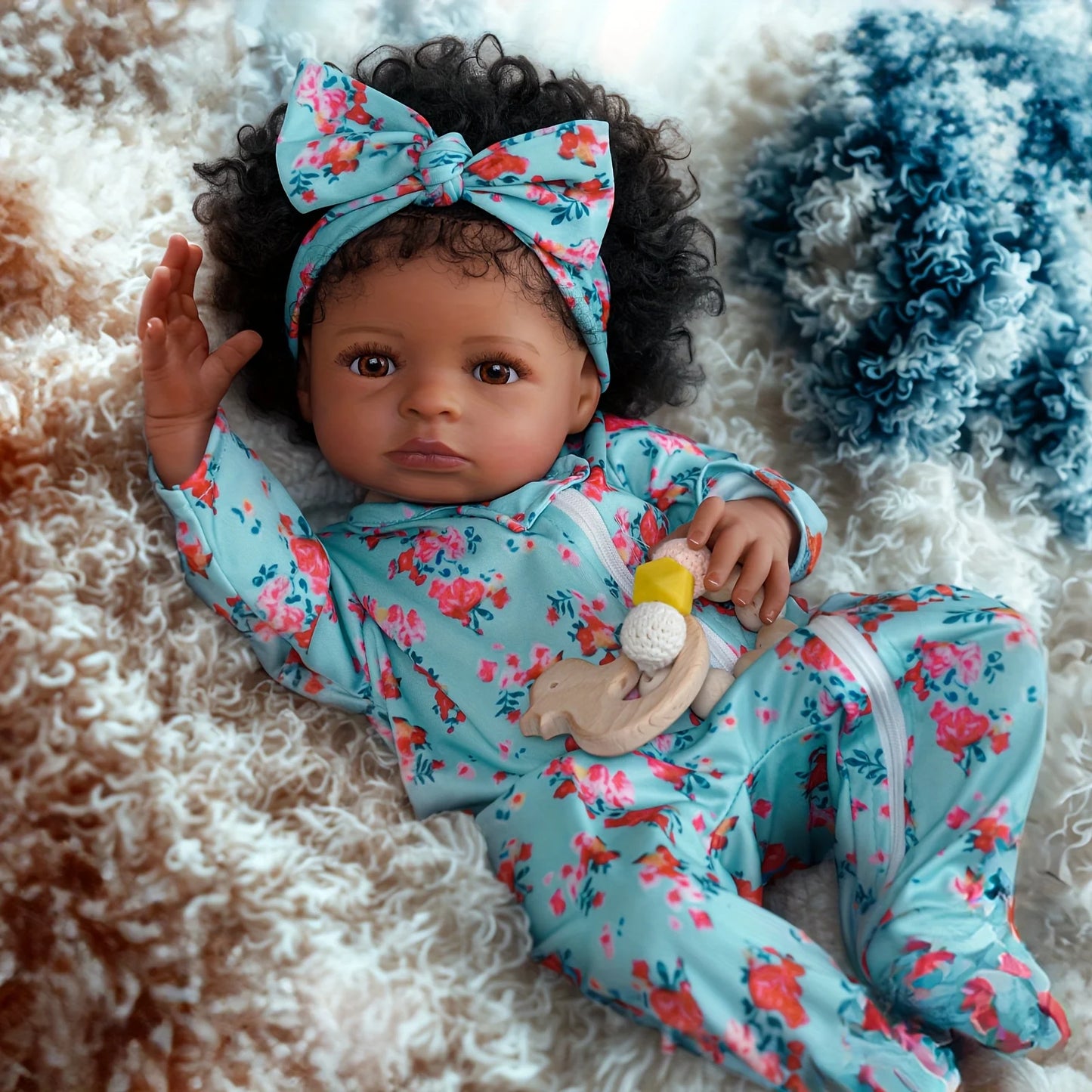 1PC Reborn Doll 20 "beautiful realistic cloth body doll, suitable for children over 3 years old, birthday gifts,