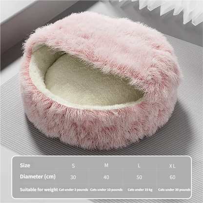 Cat Nest Winter Warm Semi Enclosed Cat Safety Nest Cat Bed Cat Mat Sleeping Cat Sofa Pet Nest