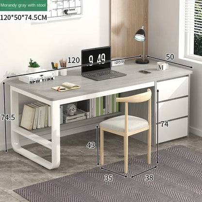 Drawers Study Office Desk Bedroom Student Setup Organizers European Computer Desk Floor Legs Mesa De Computador Modern Furniture