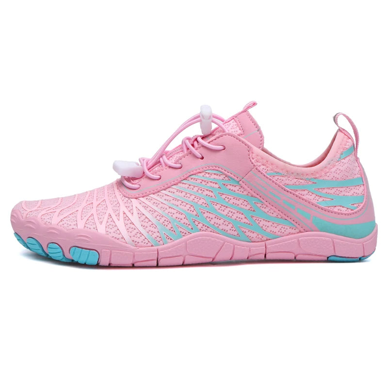 Couple Summer Beach Anti-Slip Aqua Shoes New Quick-Dry Aqua Shoes  Swimming Wading Breathable Creek Tracing Aqua Shoes