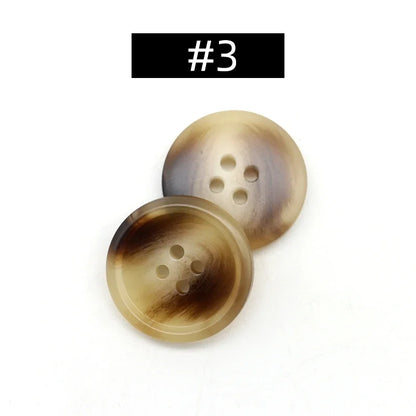 20pcs Resin 4 Holes Buttons Sewing Accessories Size Complete for Clothing Decorative Plastic Buttons Handmade DIY