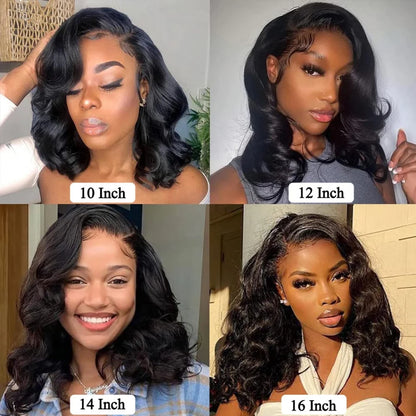 Bob Wig 5X5 Hd Lace Closure Wig Short Glueless Body Wave Human Hair Wigs 13X6 Hd Lace Wigs 220 Density 8 16 Inch For Black Women