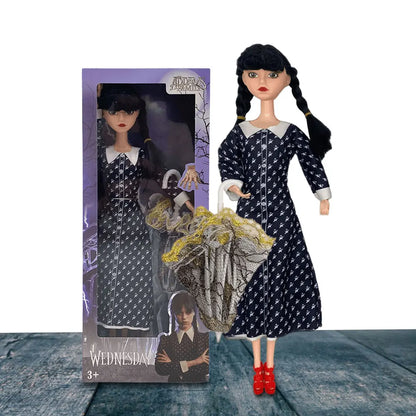 Wednesday Addams Figure Cute Toy Addams Family Doll Room Desk Decoration Model Children's Soothing Toys Birthday Christmas Gifts