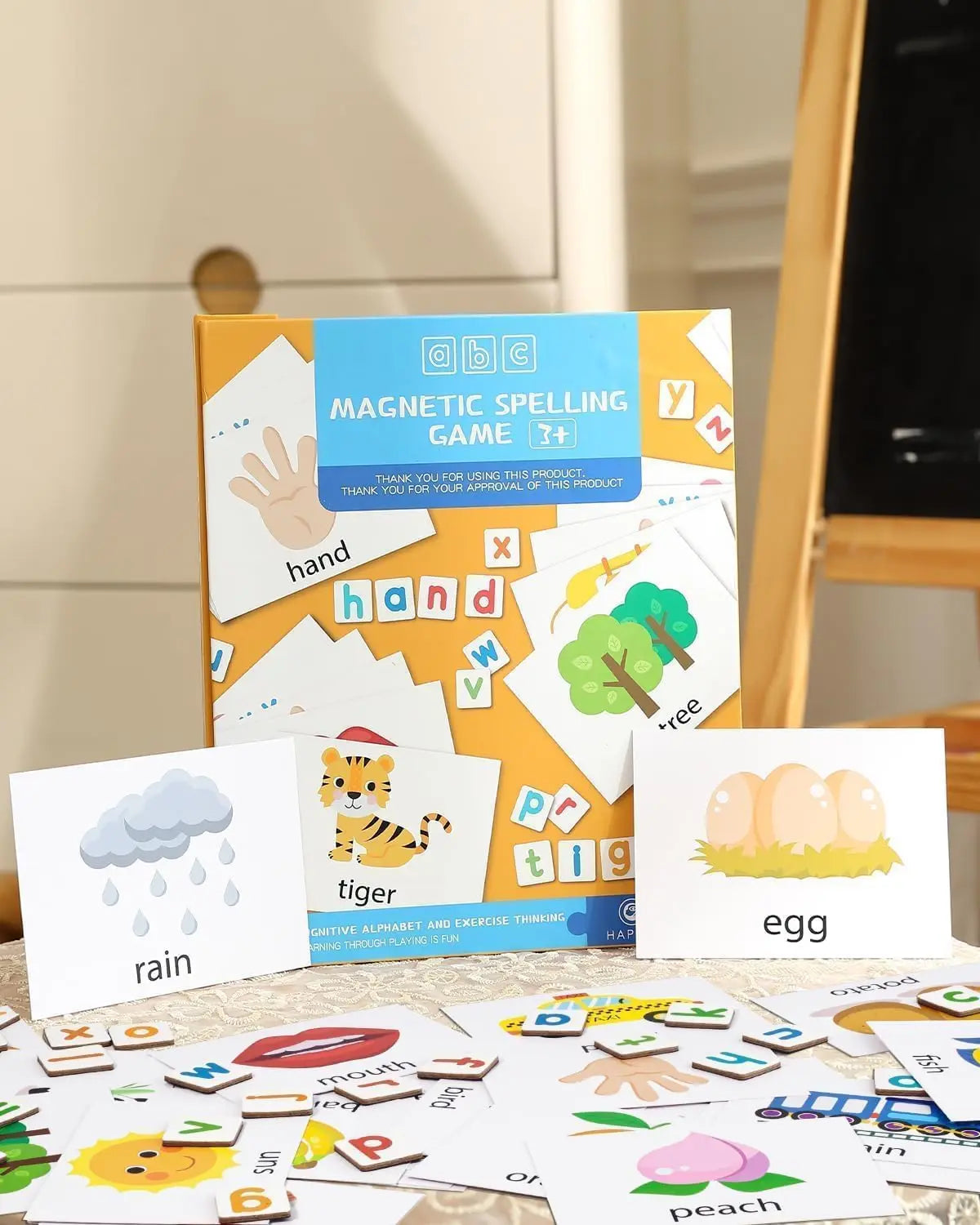 Letters and Numbers Set for Toddlers, 52Pcs Refrigerator Alphabet Magnets for Kids- Early Education Toy with English Cardboard P