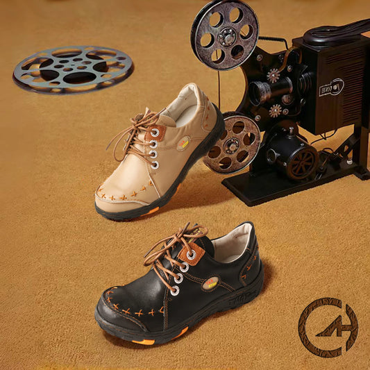 TMA EYES Spring and Summer New Minimalist Top Layer Cowhide Soft Flat Shoes For Women