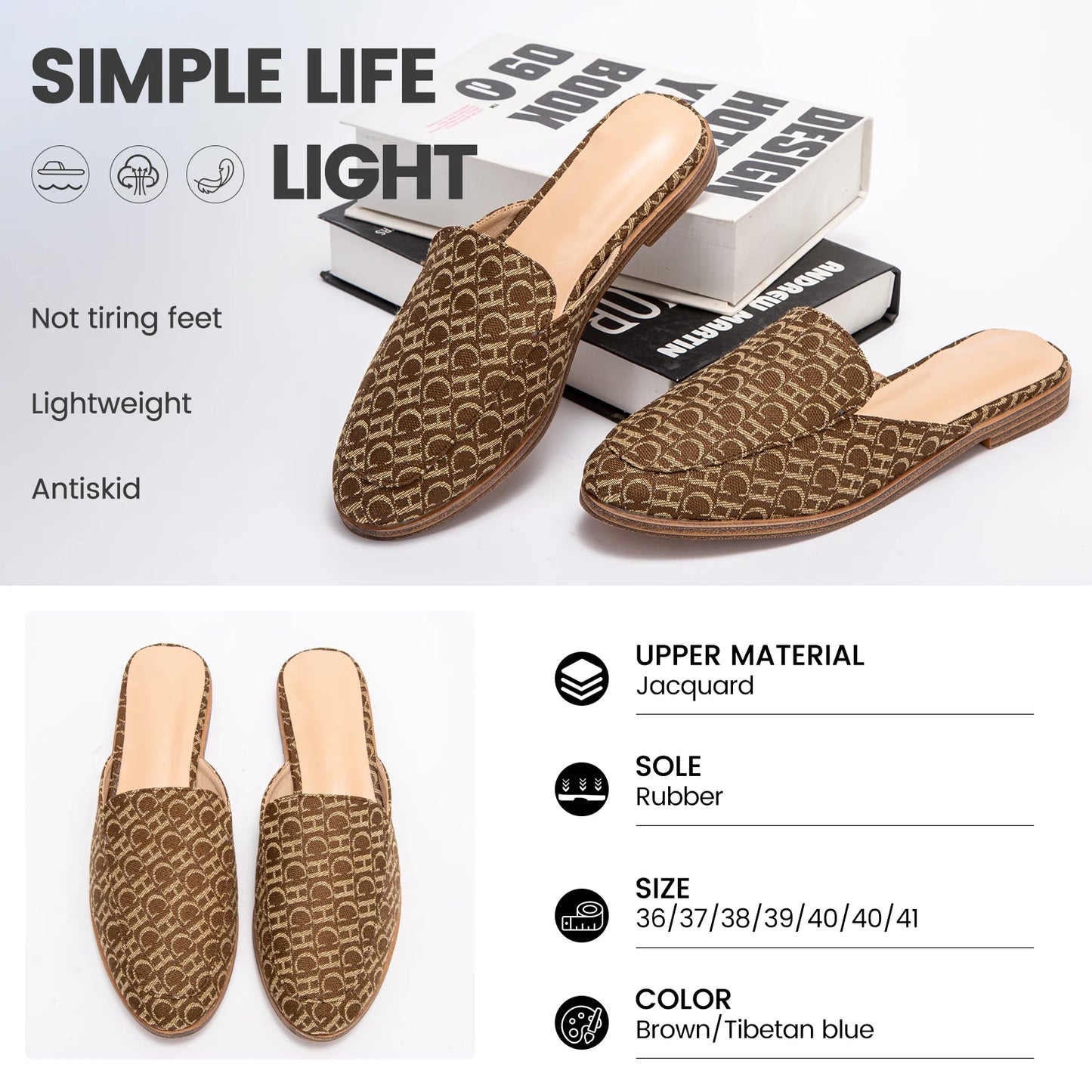Women Summer New  Cool and Anti slip Slippers with Letter Printing Design, Casual Slippers, Sandals, Exquisite Craftsmanship