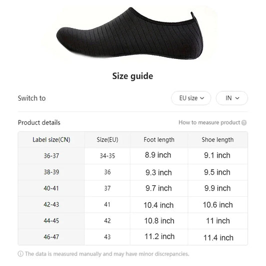 Quick Drying Non-Slip Sneaker Swimming Diving Socks Summer Aqua Beach Sandal Flat Shoe Seaside Slipper For Men Women Creek Shoes