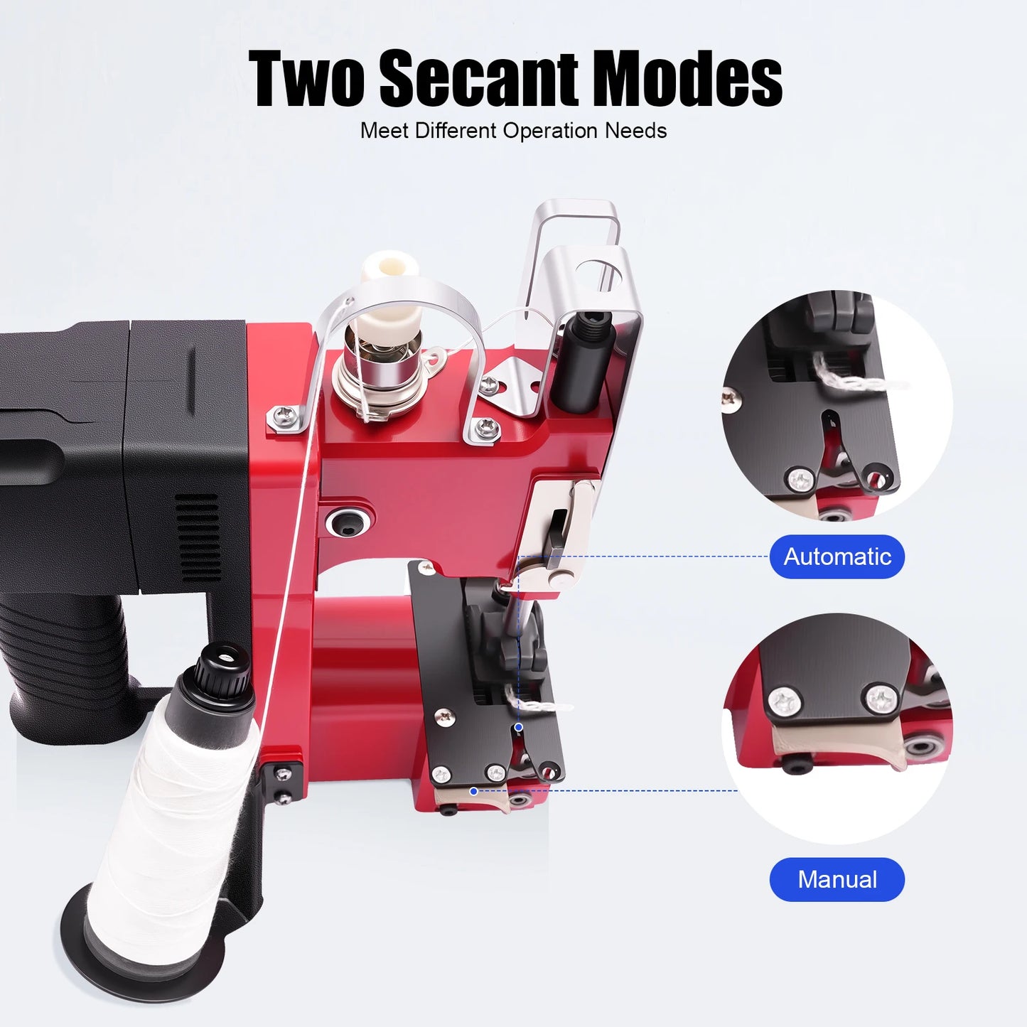 190W Electric Sewing Machine, 1800 rpm Portable Bag Sewing Machine, Knitted Bag Sealing Closing Packing Machine