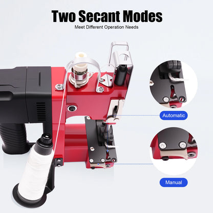 190W Electric Sewing Machine, 1800 rpm Portable Bag Sewing Machine, Knitted Bag Sealing Closing Packing Machine