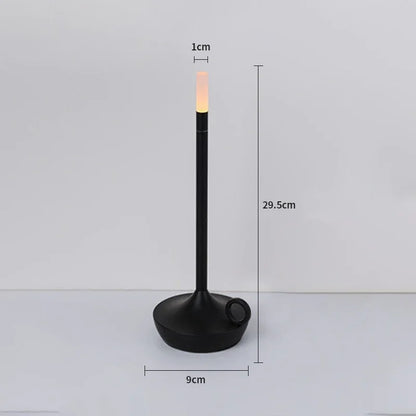 Candlelight Table Lamp LED Candle Charging Restaurant Bar Lamp Desktop Decoration Atmosphere Touch Night Light Led Desk Lamps