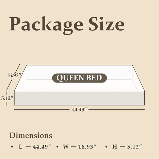 Bed Frame with Headboard and Footboard, with Under Bed Storage, All-Metal Support System, No Box Spring Needed, Easy Assembly