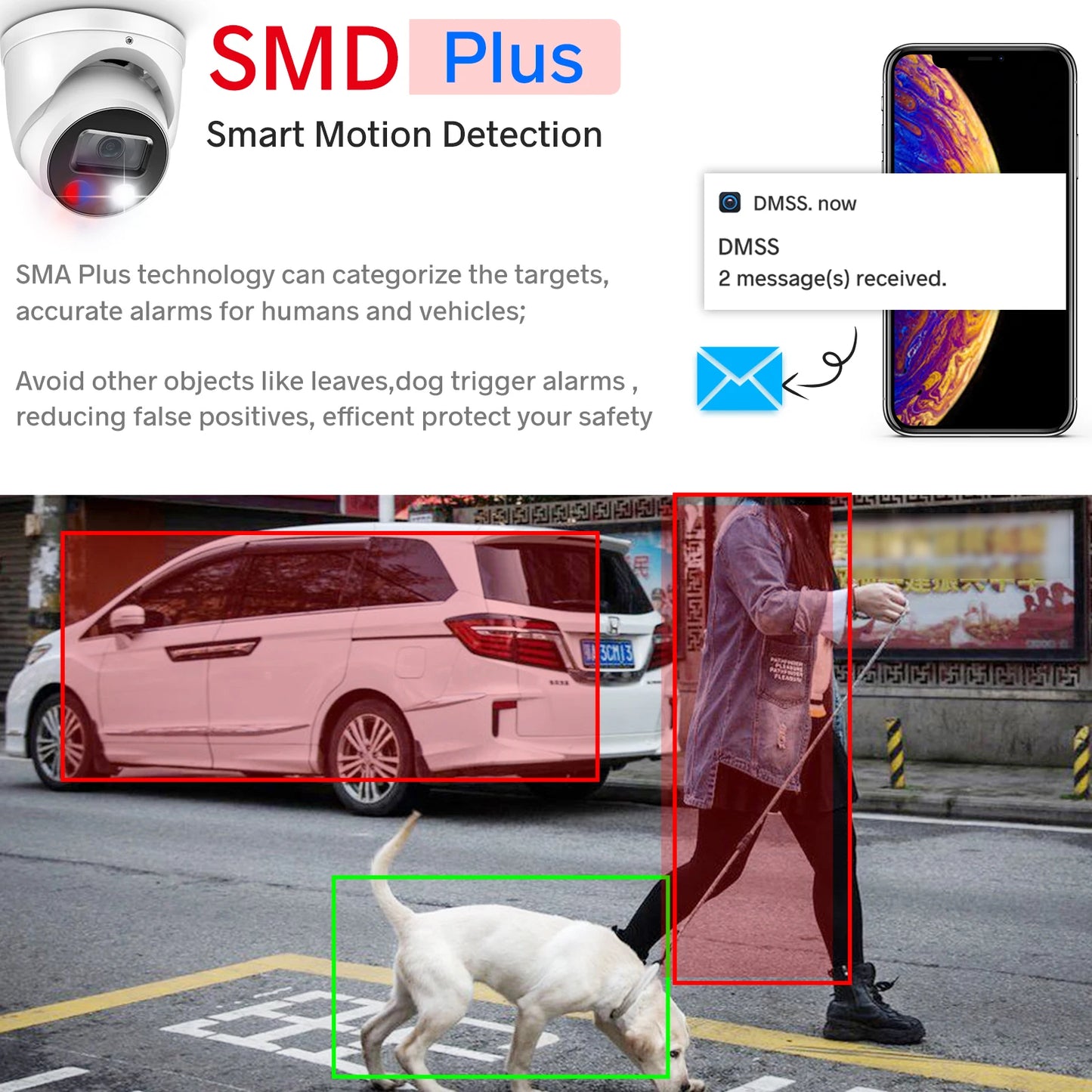 Dahua 8MP Camera IPC-HDW3849H-AS-PV S5 Series Smart Dual Light Active Deterrence Fixed-focal WizSense Two-way Talk SD Card Slot