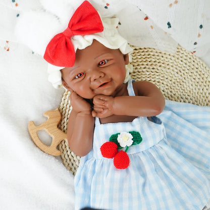 Artificial Soft Full Body Platinum Silicone Painted Reborn Doll Girl Handmade 18.31 Inch Solid Color Newborn Dummy Boy Suitable