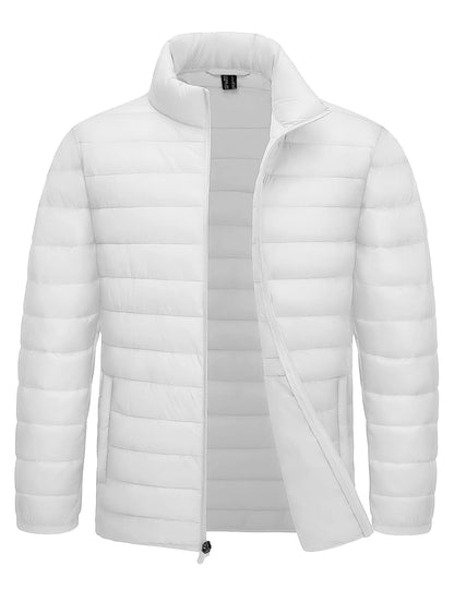Men's Puffer Jacket Lightweight Warm Winter Coats Water Repellent Windproof Insulated Jacket