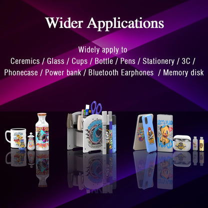 A3 UV DTF Printer For Epson L805 UV DTF Flatbed Printer Machine A4 UV Sticker Printer For Bottle Wood Metal A4 UV Printer